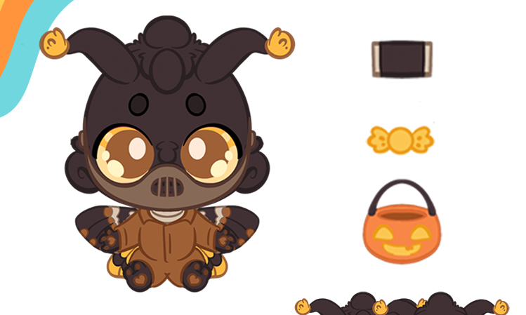 Monty Mothman and His Eclipse Pals by Plushpanions